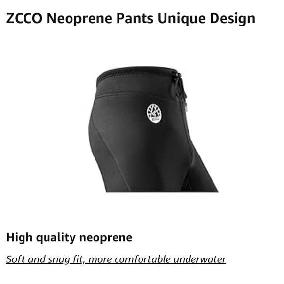 NWT ZCCO 1.5mm Men's Neoprene Diving Pants - Picture 3 of 8